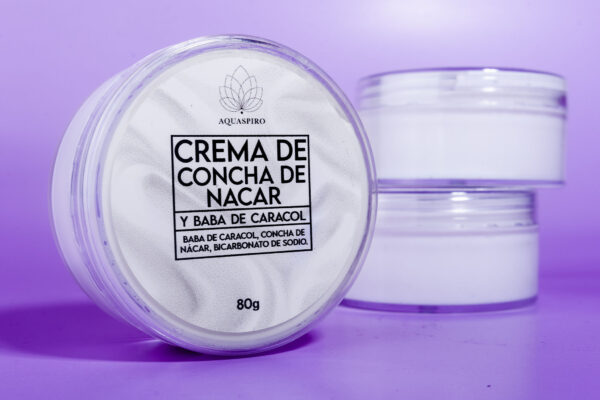 Crema Facial de Concha de Nacar y Baba de Caracol